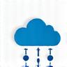 クラウドとネットワーク管理のアイコン